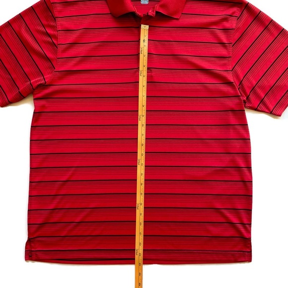 PGA Tour Men’s Dri Fit Golf Polo Shirt Red & Black - Size XL - Picture 4 of 4